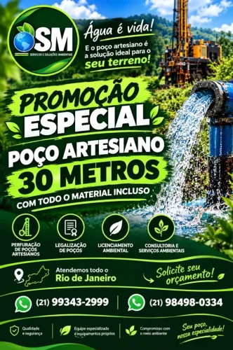 Já pensou em ter água no seu terreno?