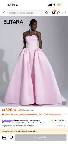 Vestido luxo debutante
