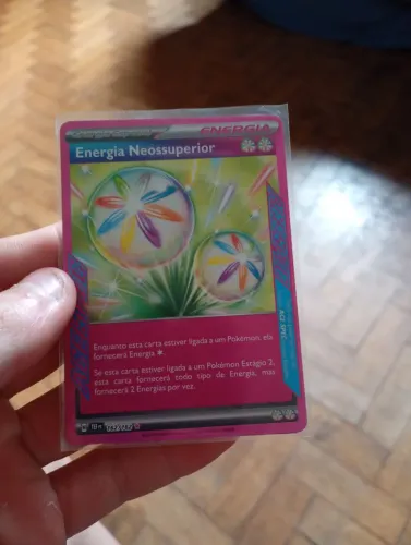 Carta pokémon original Energia neossuperior 162/162 liga pokemon