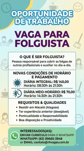 Vaga para vendedor(a)