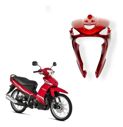 Protetor de Perna Frontal Vermelho Crypton 2010 2011 2012 