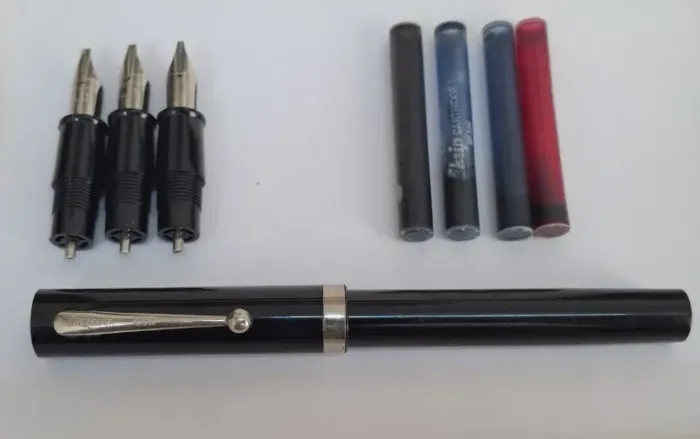 Sheaffer NoNonsense Calligraphy Set Vintage Completo NOS Anos 70/80 Estojo Original