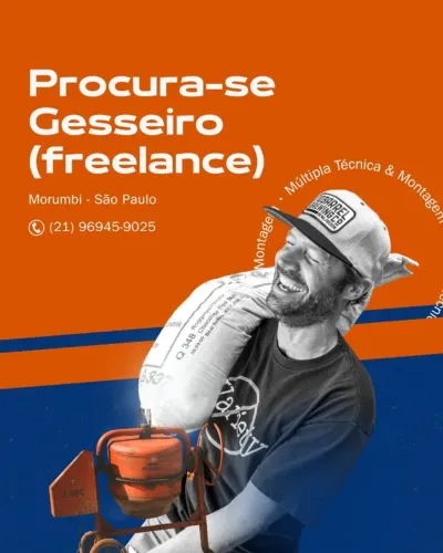 Gesseiro freelancer com experiência
