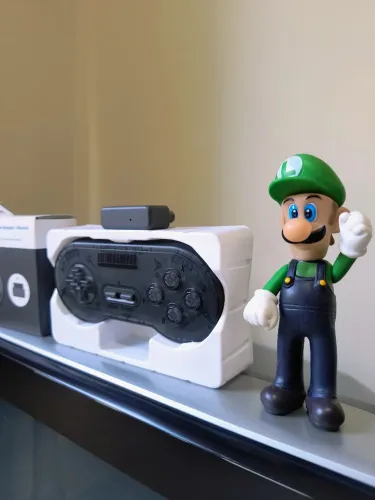 Controle sem fio super Nintendo 8BitDo novo na caixa.