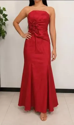Vestido de Festa Sereia Vermelho (Maravilhoso!) - Tam P