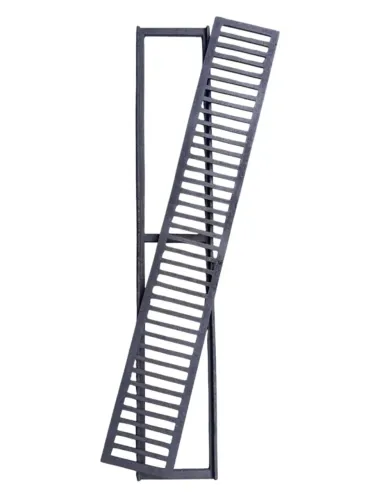 Grelha linear 15x100 com caixilho 