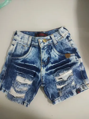 Bermuda jeans infantil