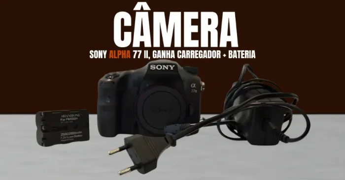 Câmera Fotográfica + Brinde Bateria e Fonte