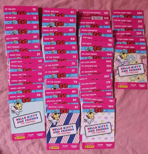 Cards cartas cartinhas hello kitty and friends panini
