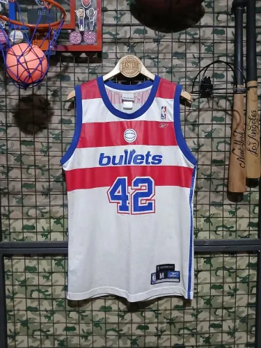Camisa de basquete washington bullets nba