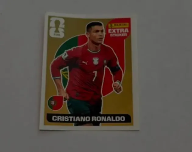 Figurinha Extra Sticker Cristiano Ronaldo