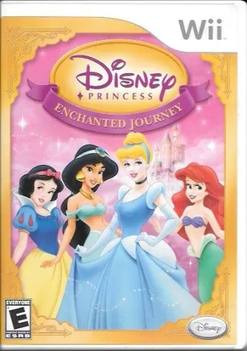 Wii: Disney Princess (c/ Branca de Neve; Jasmine Aladdin; Cinderela; Ariel Pequena Sereia)