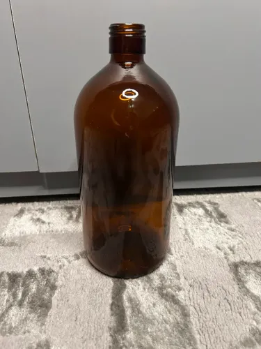 Vidro Âmbar c/ tampa - 1 litro