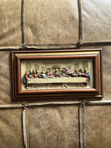 Quadro santa ceia em 3D