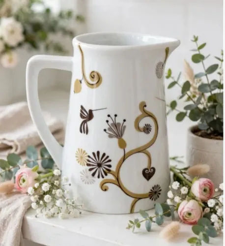 Vendo uma jarra em porcelana de 1.litro .nova