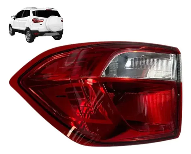 Lanterna Ecosport 2017 2018 2019 Até 2023 Esquerda Original Esquerdo/motorista Vermelho