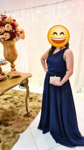 Vestido Azul Marinho para festa