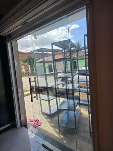 Porta de vidro para loja