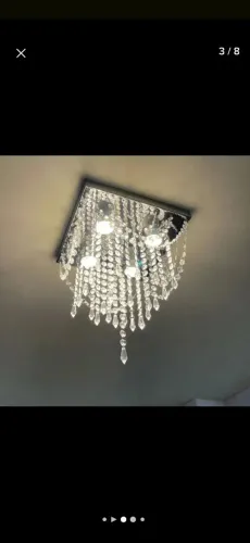 Luminária de teto cristal