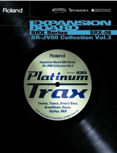 Placa de Expansão Roland SRX-08 Platinum Trax ? Rara e Excelente para Produção Eletrônica