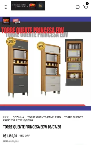 TORRE QUENTE PRINCESA MDF
