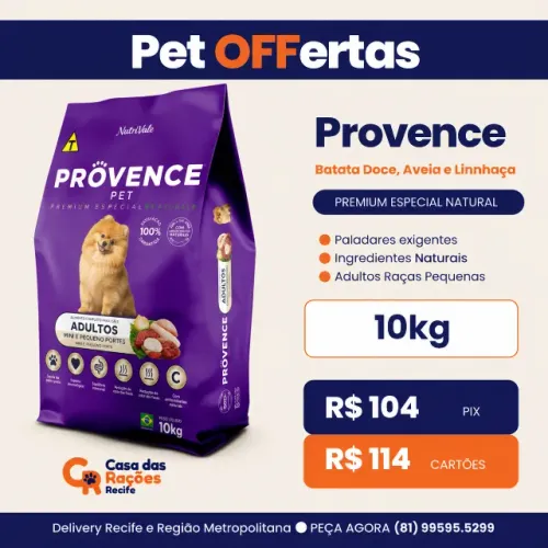 Ração Provence Pet Cães Adultos Raças Pequenas 10kg