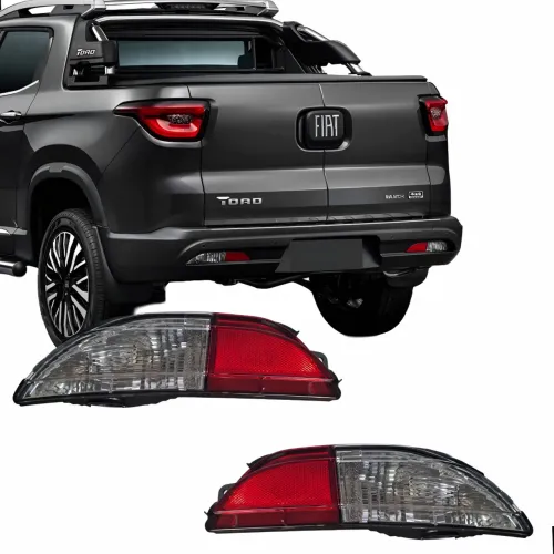 Par Lanterna Refletor Parachoque Fiat Toro 2019 2020 2021 22