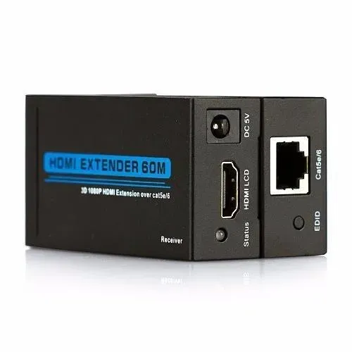 Extensão Hdmi Cabo De Rede Até 60m Full Hd Tv Rj45 Bivolt