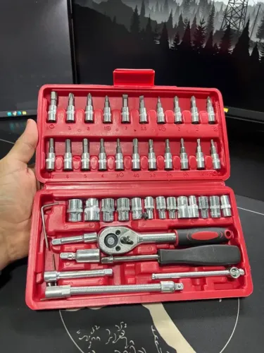 Kit Chave Catraca 46 Peças - Completo e Prático