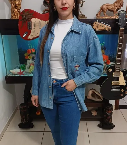 Camisa jeans Hard Rock original