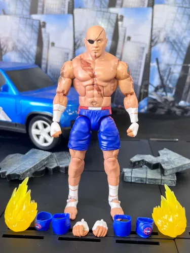 Mattel WWE x Street Fighter Batista (as Sagat)
