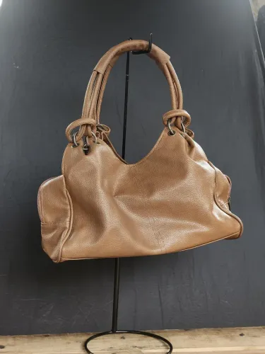 Bolsa de couro marrom