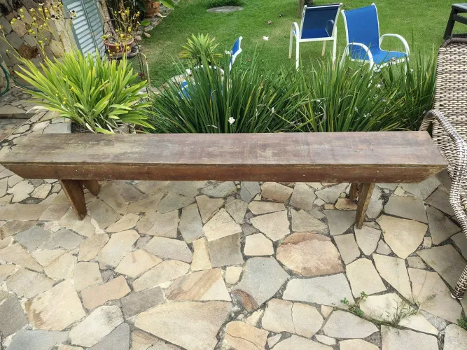 Banco de Jardim em Madeira Maciça 
