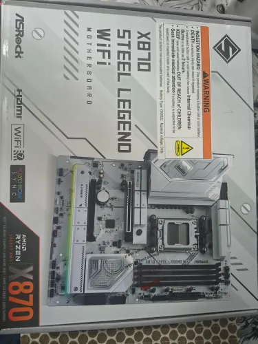 Asrock X870 Steel legend wi-fi - placa mãe high end AM5 (BIOS atualizada)