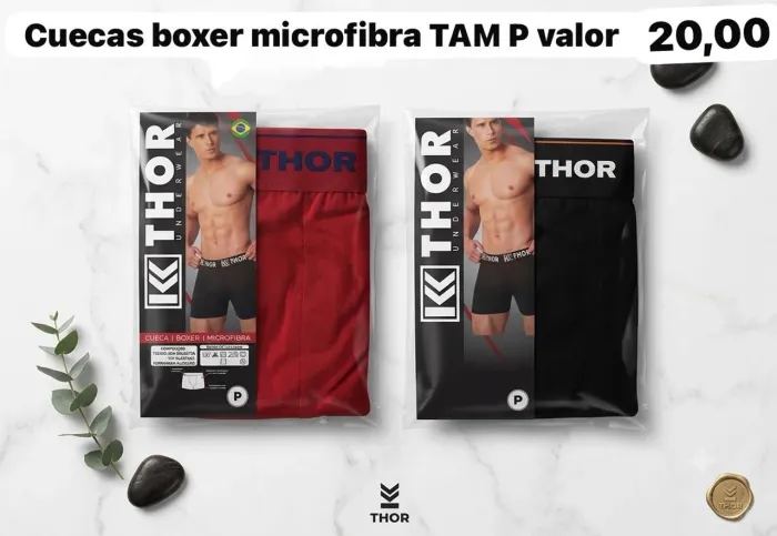 Cuecas boxer TAM P ao G