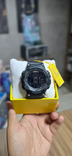 Invicta Racing Men mostrador eletrônico digital de plástico 52 mm [ COM NOTA FISCAL ] 