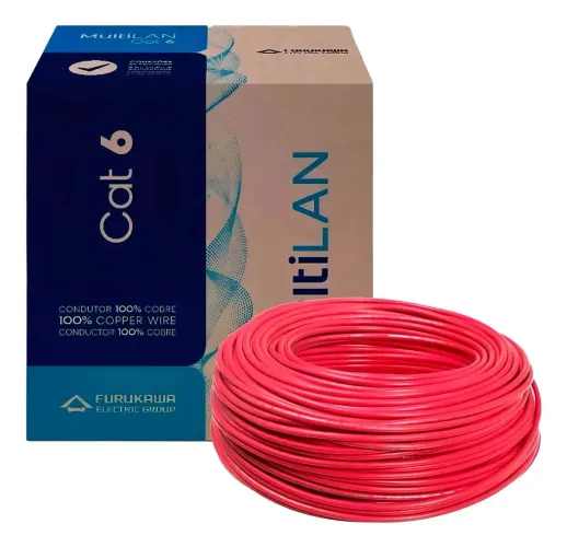 Cabo de Rede Multilan Cat6 Furukawa- 139m 100% cobre
