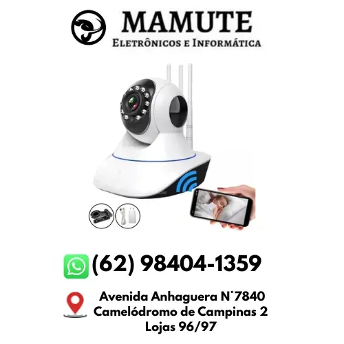 Câmera Ip Ir Wireless baba eletronica Visão Noturna Controle Via Internet
