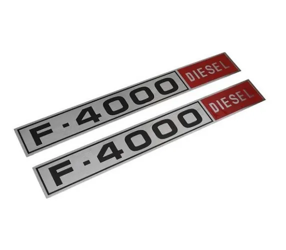 Chapinha Emblema Lateral Logo F-4000 Diesel 80 À 82 Nova - Par