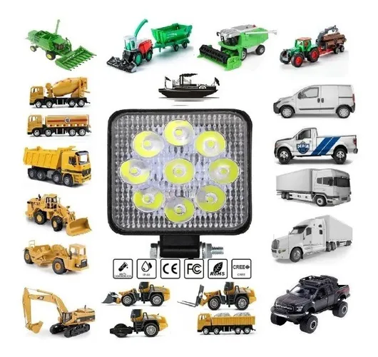 "Promoçao" Farol de Milha 9 Leds (12v/24v)