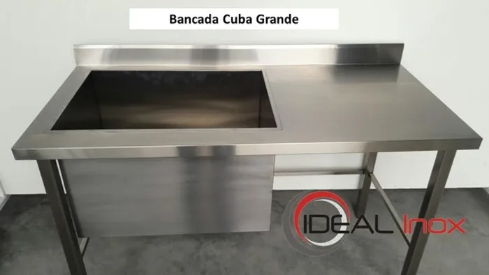 Bancada Cuba Gigante Aço Inox