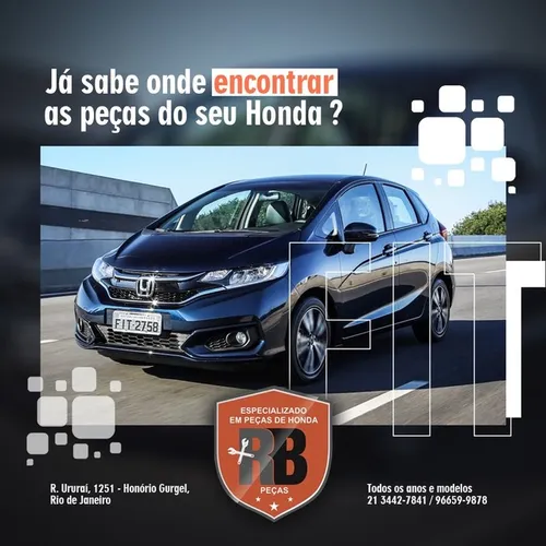 Peças de Honda Civic Fit city crv hrv new civic g10 e wrv novas e usadas 