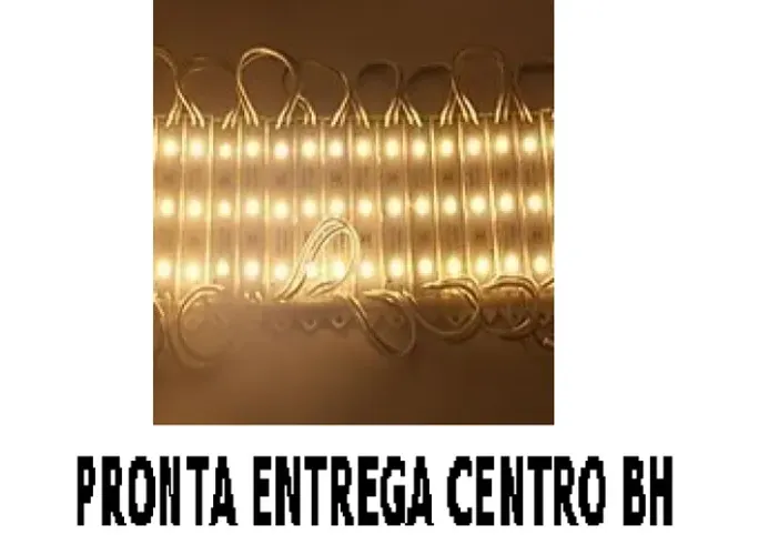 20pçs Módulo De Led 12v Ip65 5050 3-leds Branco Quente 