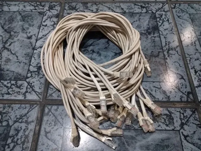 LOTE 13x Cabo de rede RJ 45 CAT5E