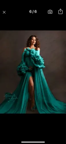 Vestido de tule para gestantes - várias cores