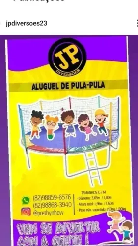 Aluguel de cama elástica 