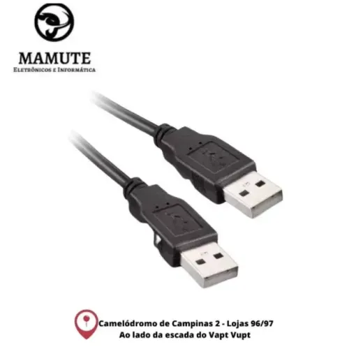 Cabo Extensor Usb 2.0 Macho X Macho 2 Metros