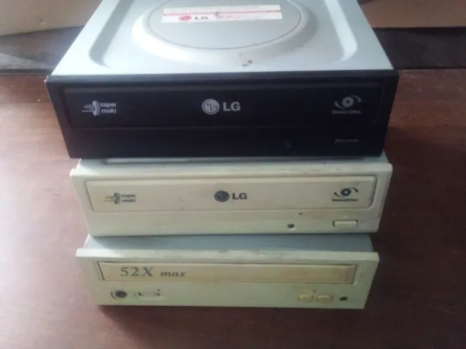 3 unidades de cd para pc hardware