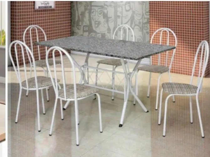 Conjunto com 6 cadeiras 