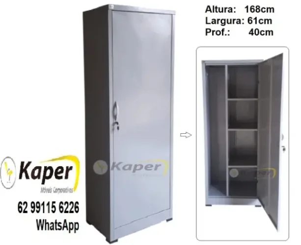 Armário de aço multiuso 01 porta ( produto novo )